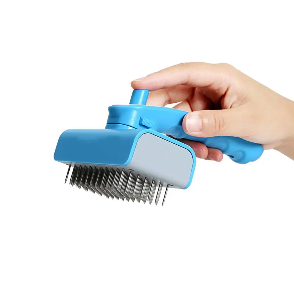 

[Clearane Sale] Pet Hair Knot Comb Hair Cleaning Beauty Comb Needle Brush Pusher Comb for Cat Dog Grooming