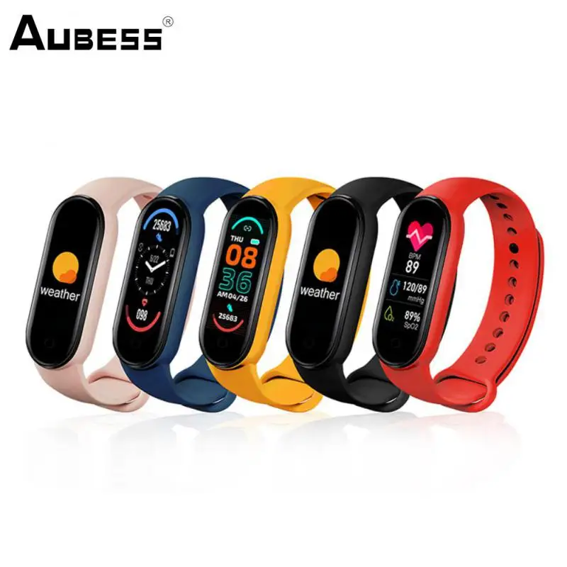 

M6 Sports Smart Watch Heart Rate Blood Pressure Sleep Monitoring Waterproof Smart Bracelet For Men Women Multi-function Watches