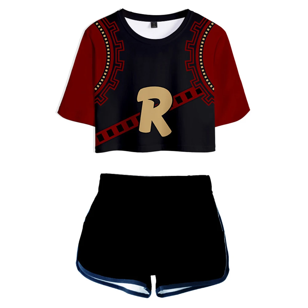 

Костюм для косплея моя геройская Академия Kirishima Eijiro, короткий топ и шорты, комплект из двух предметов