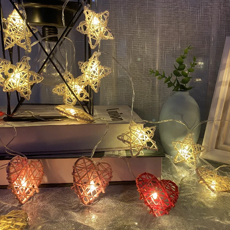 

Светодиодная гирлянда из ротанга в виде шариков, 3 м, 6 м