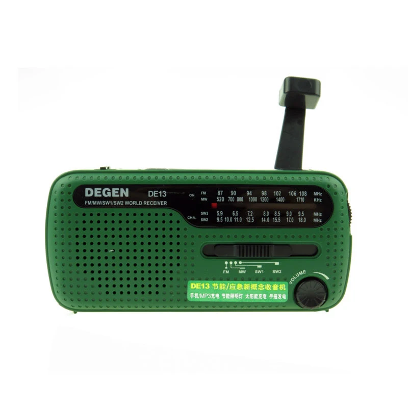 

DE13 FM AM SW Radio Crank Dynamo Solar Power Emergency Retro Radio A0798A World Receiver Portable Radio