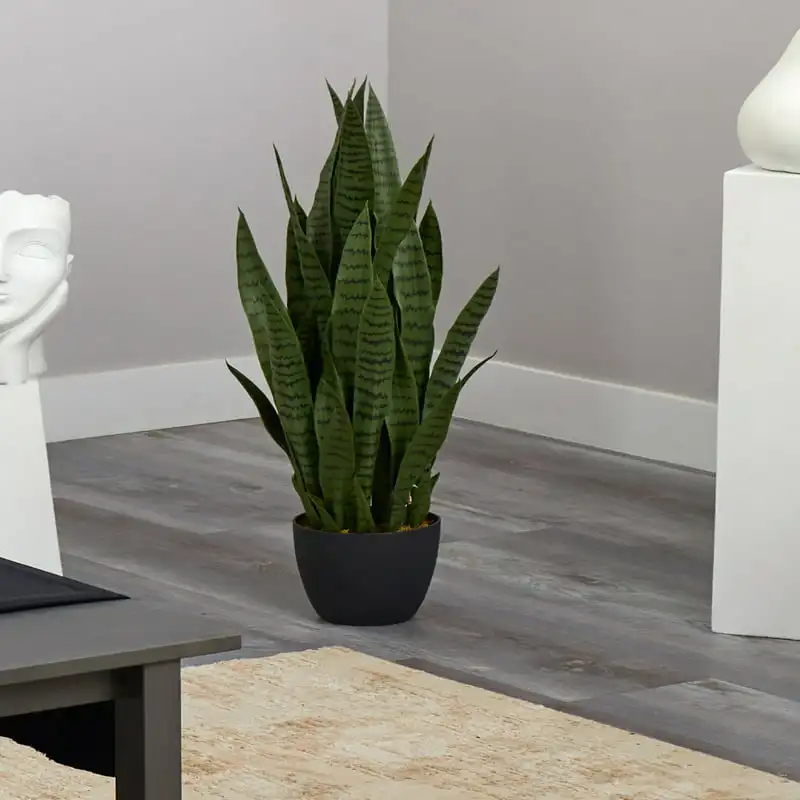 

Resilient Faux Plant Stunning Artificial Sansevieria Plant, Durable and Resilient Green Faux Plant