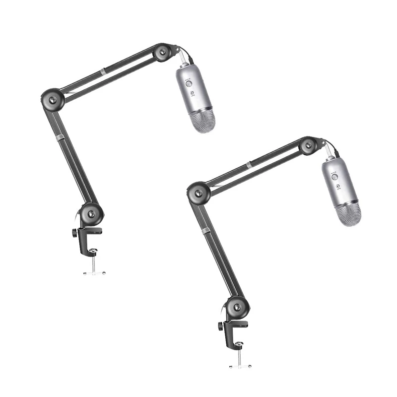 

Подставка для микрофона 2 шт., регулируемый держатель для микрофона, для записи голоса, в обычном стиле