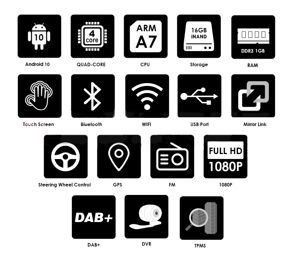 $100.00 Android 10 Car Multimedia Player For VW Volkswagen Golf Polo Tiguan Passat b7 Seat Leon Skoda Octavia Yeti Superb Radio GPS 2Din