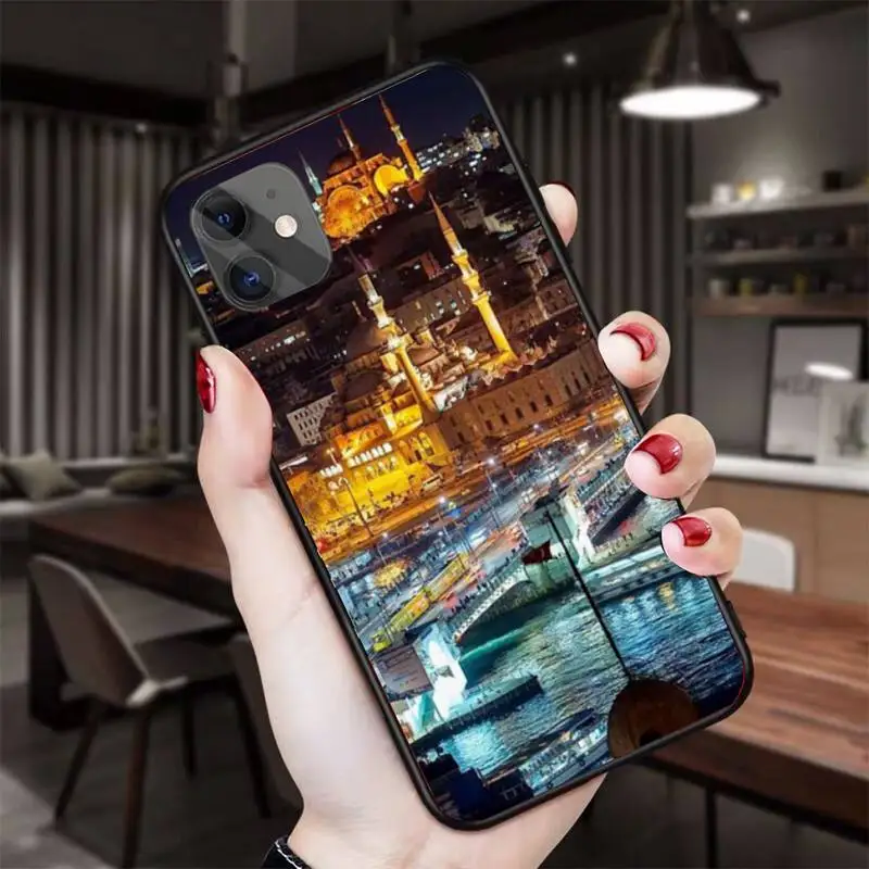 Чехол для телефона с турецким принтом стеклянный чехол Iphone 11 12 13 Pro Max 5s 6s 7 8 Plus X Xr Xs