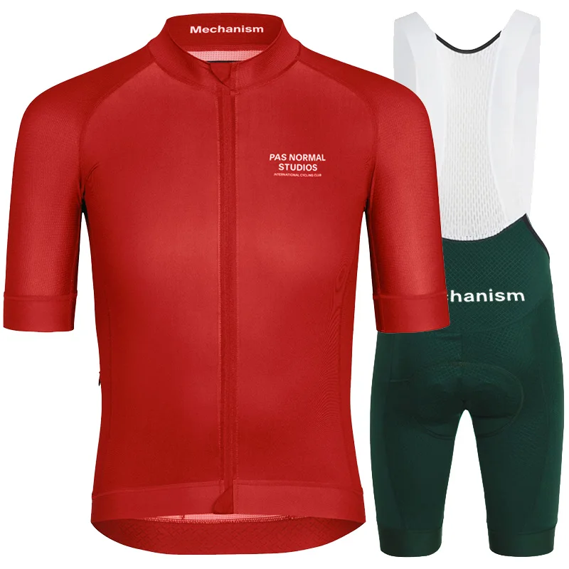 자전거 의류 PNS Ensemble Cyclisme Homme Summer Red Cycling Jersey Short Sleeve Bike Shirt 3D Cut Bib Shorts Maillot Ciclismo Hombre