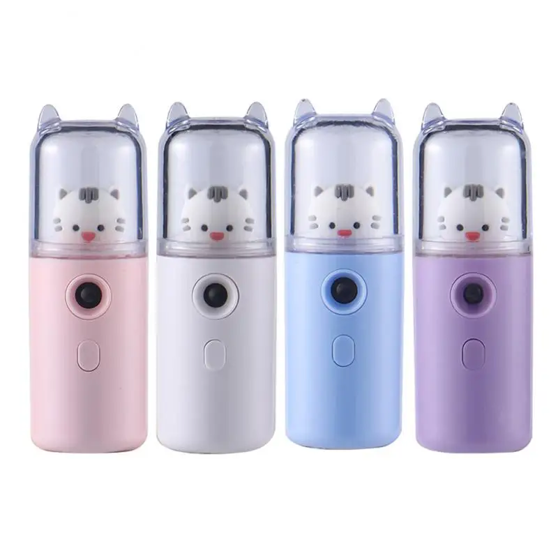

USB Chargeable Facial Sprayer Face Moisturizing Mist Spray Facial Humidifier Mini Nano Sprayer 30ml Facial Steamer Skin Care