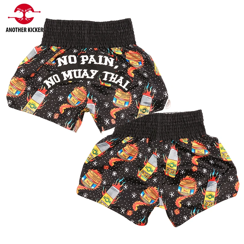 

Muay Thai Shorts Black Boxing Shorts Men Women Kids MMA Sports Training Combat Kickboxing Pants Gym Grappling Martial Arts Gear