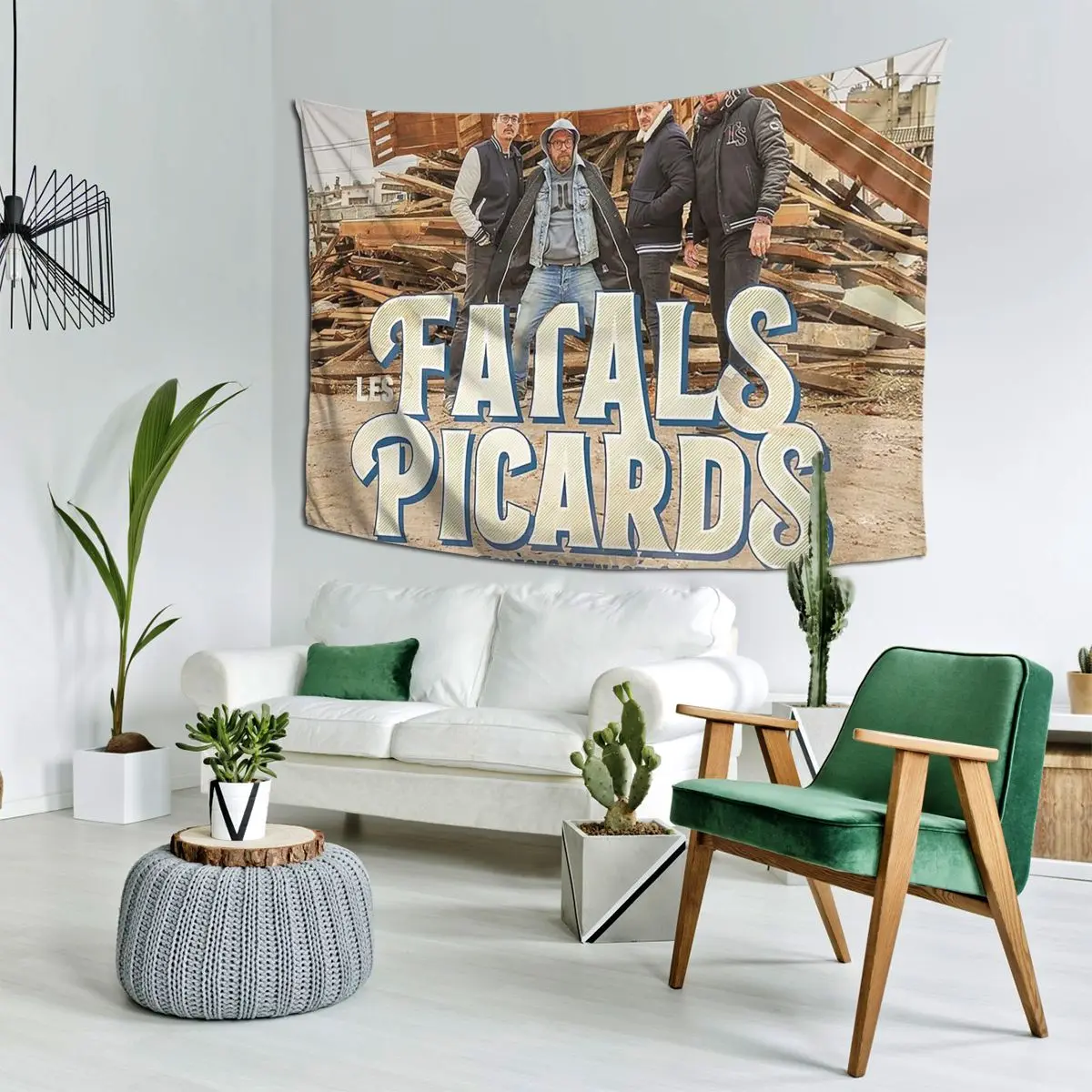 Фото Les Fatals Picards Especes Menacees Альбом 2019, гобелен, украшение, художественные эстетические гобелены, домашняя настенная ткань, настенная подвеска №2
