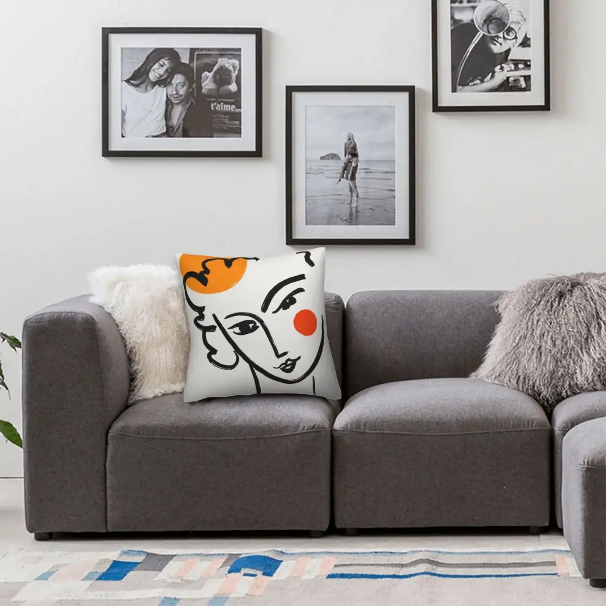 Наволочка Matisse Berggruen Cie из полиэстера и льна бархатная креативная декоративная