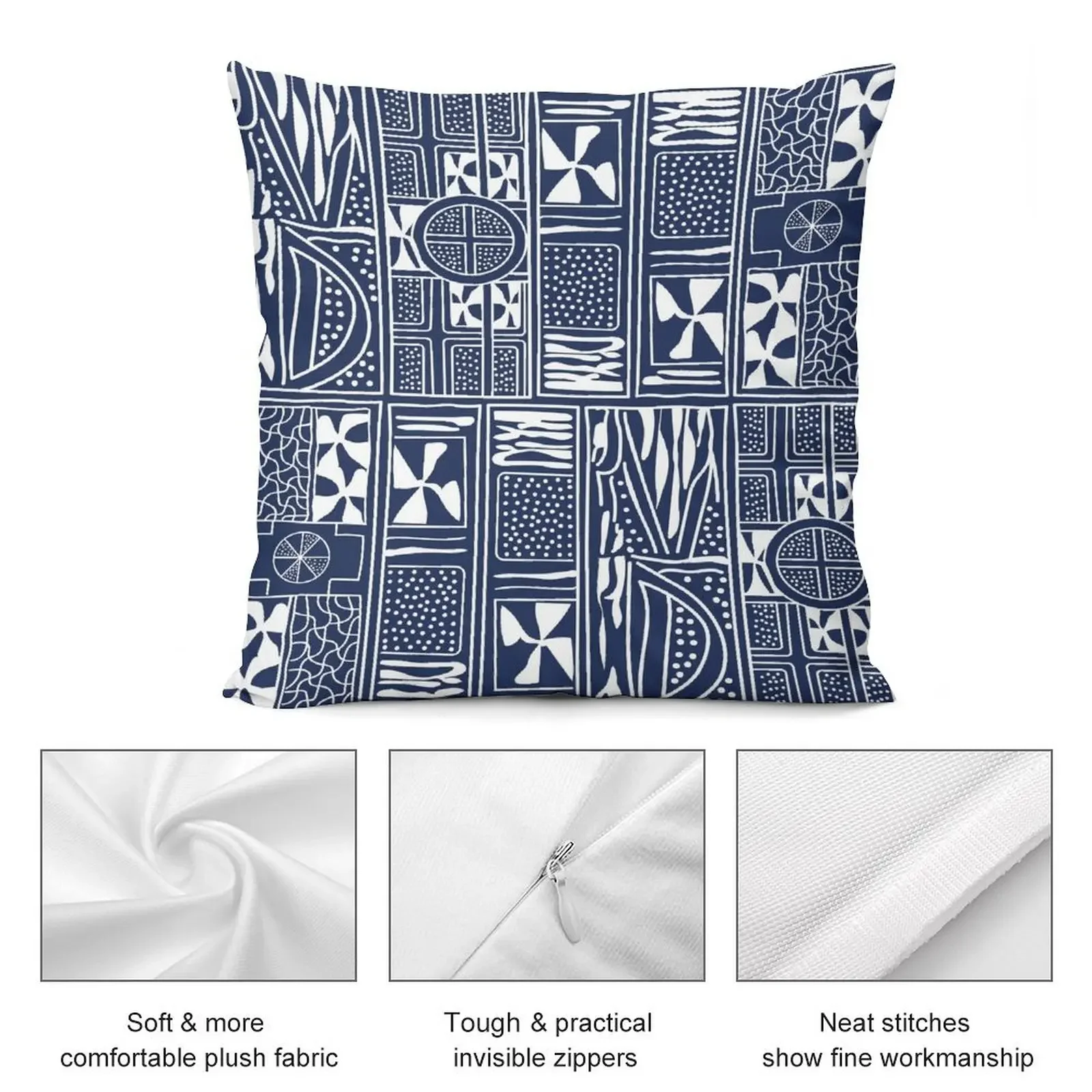 Ndop Print-Tass fields Камерун Декоративная подушка Роскошная наволочка Декоративные