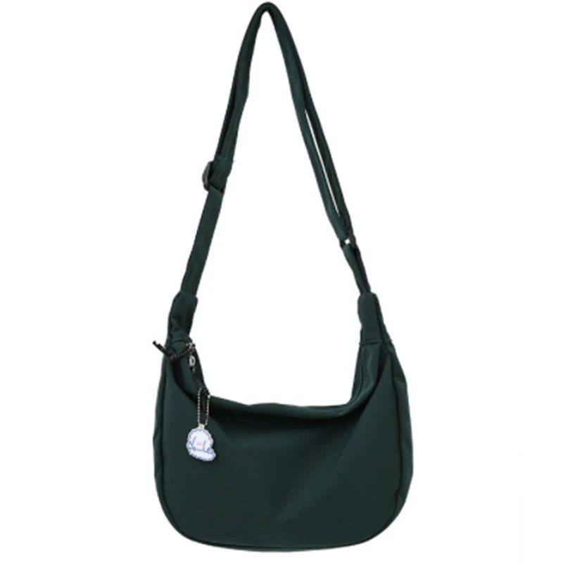 

Korean Style College Easy Matching Cute Girl Cute Vintage Style Girl Ins Artistic Simple Solid Color Shoulder Bag