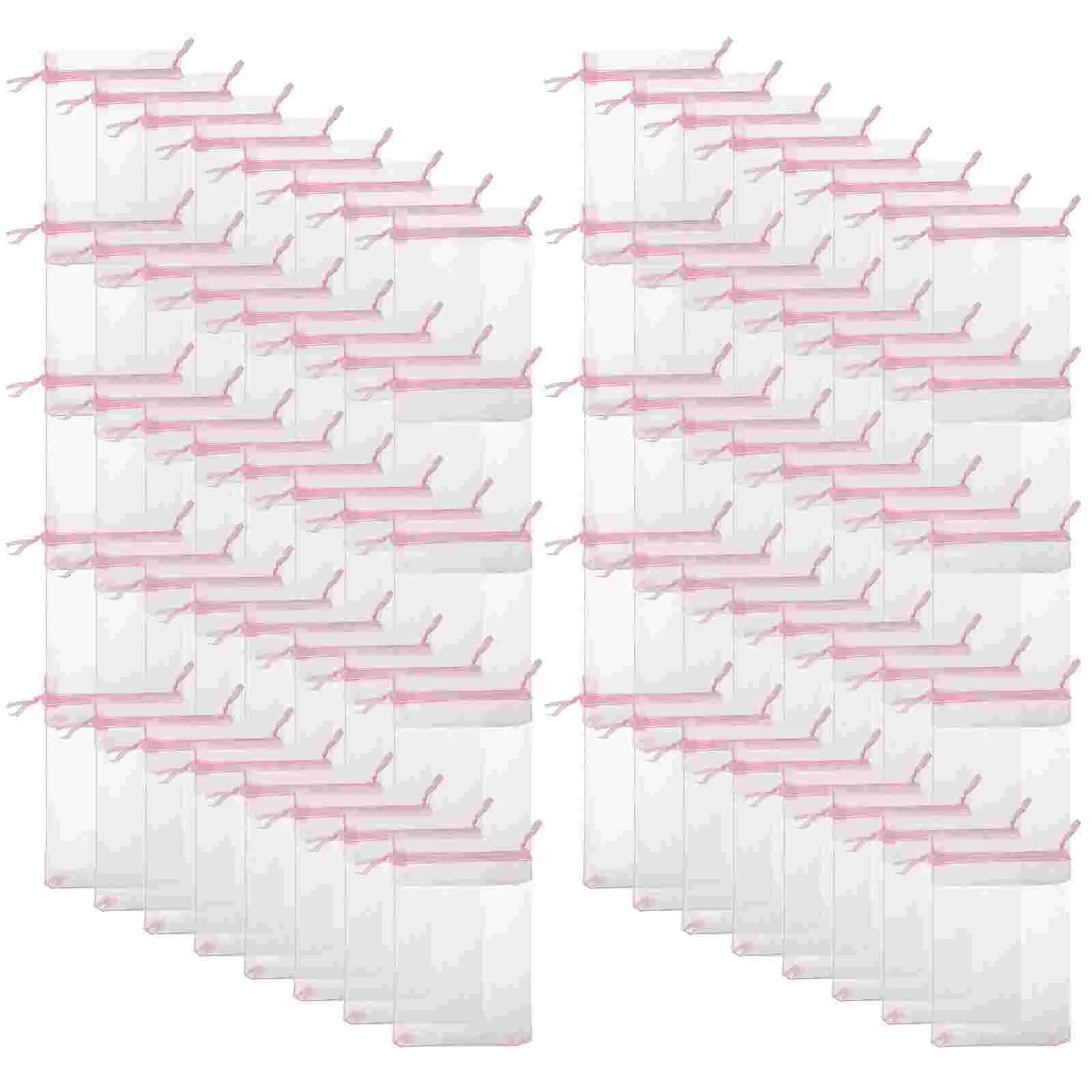

100pcs Organza Bag Sheer Small Gift Bags Organza Jewelry Pouches Candy Bags Drawstring Jewelry Bags for Party Festival