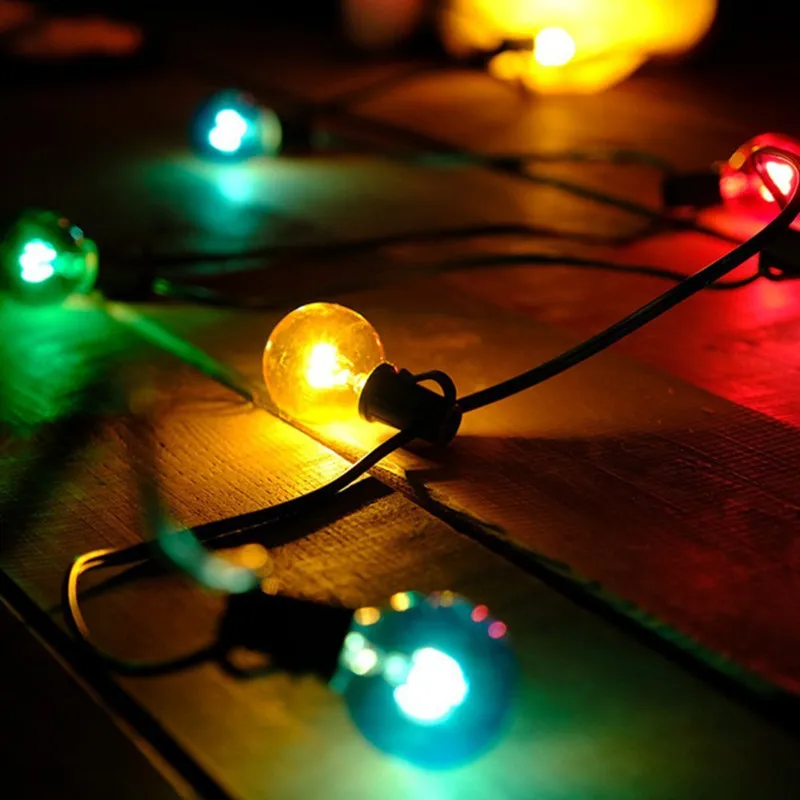 

Wedding Colorful Night Light String Holiday Lighting Garden Light Bulb Bar Retro Style Decoracao Natal Room Decoration EF50HL