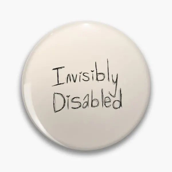 

Invisibly Disabled Customizable Soft Button Pin Gift Lover Jewelry Funny Badge Cute Brooch Decor Fashion Metal Collar Creative