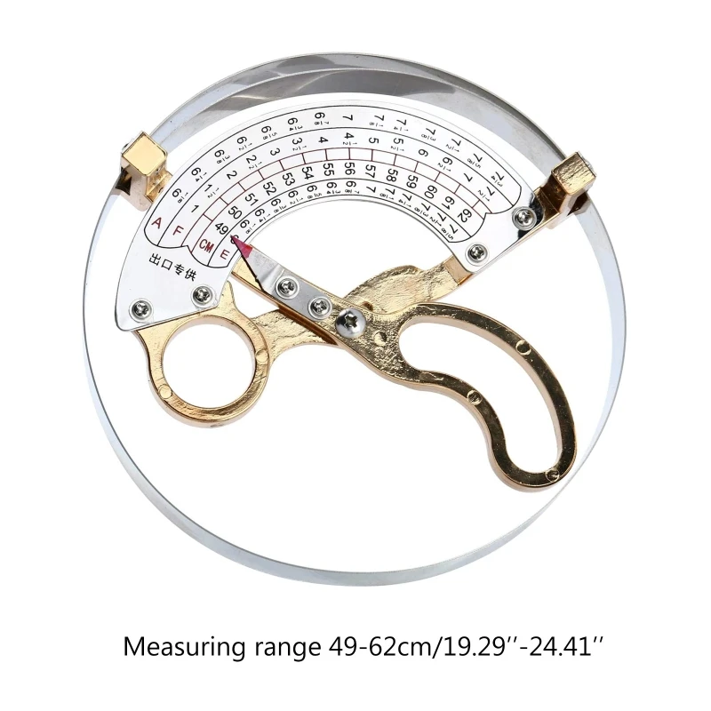 

Линейка для шляпы, линейка из нержавеющей стали, кольцевой компас Ножничного типа, внутренняя фотография, ручка для шляпы для взрослых