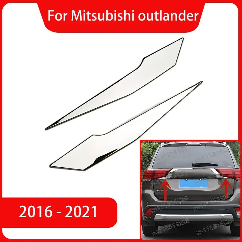 

Для Mitsubishi outlander 2013-2016 2017 2018 2019 2020 2021, полоски заднего фонаря из нержавеющей стали, внешнее украшение заднего фонаря