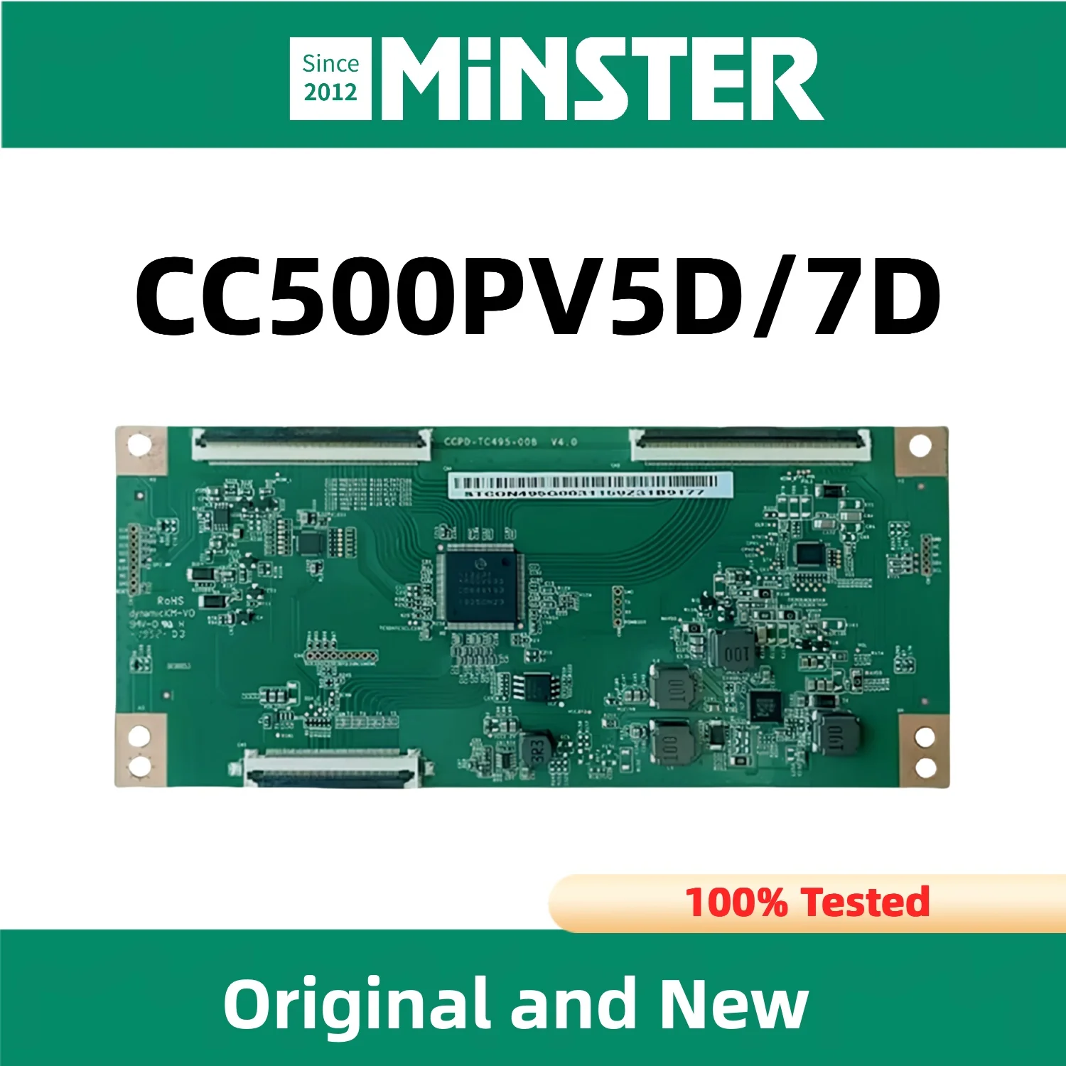Фото Tcon CCPD-TC495-008 V4.0 4K T-con Logic Board Card Plate для CC500PV5D CC500PV7D 50-дюймовый светодиодный экран Panda для телевизора, оригинальный №1