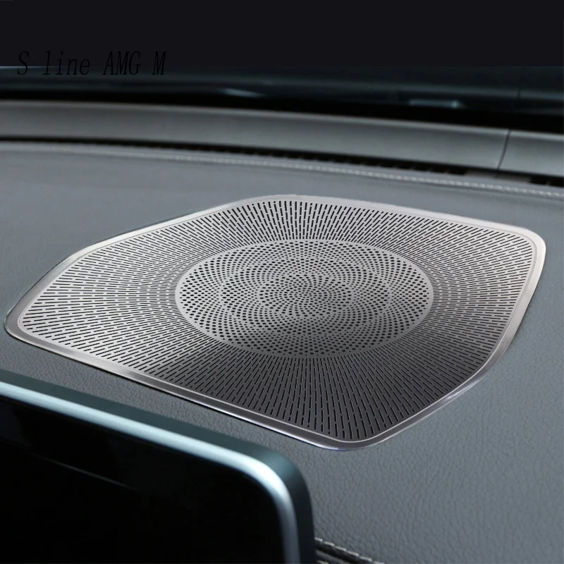 

Автомобильный Стайлинг аудио динамик для Mercedes Benz C Class W205 GLC X253 2015-2021 приборная панель громкоговоритель крышка наклейка отделка Аксессуары