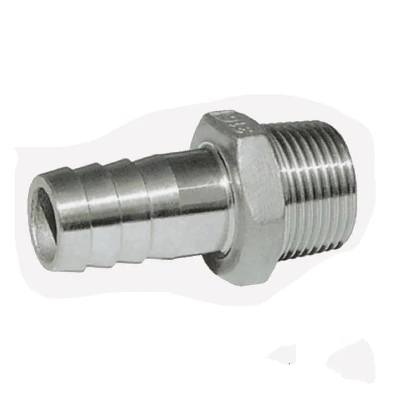 

BSPT 1" DN25 Male Thread Stainless Steel SS304 Barb Hosetail Connector Fittings For Pipe OD 25mm Water Gas Oil