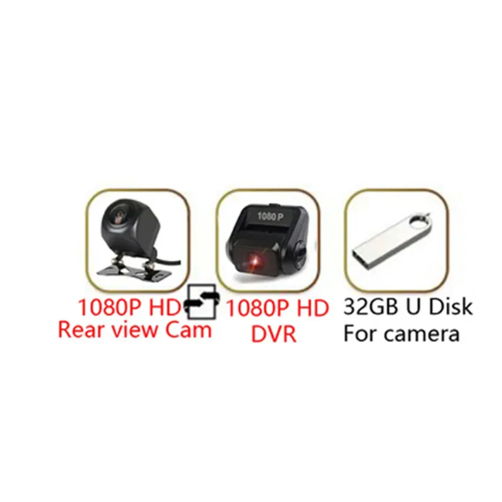 Двойная записывающая камера 1080P HD 2 потоковая передача