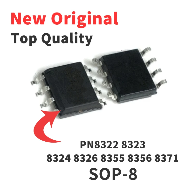 10 шт., новые оригинальные чипы PN8322 PN8323 PN8324 PN8326 PN8355 PN8356 PN8371 SMD SOP8
