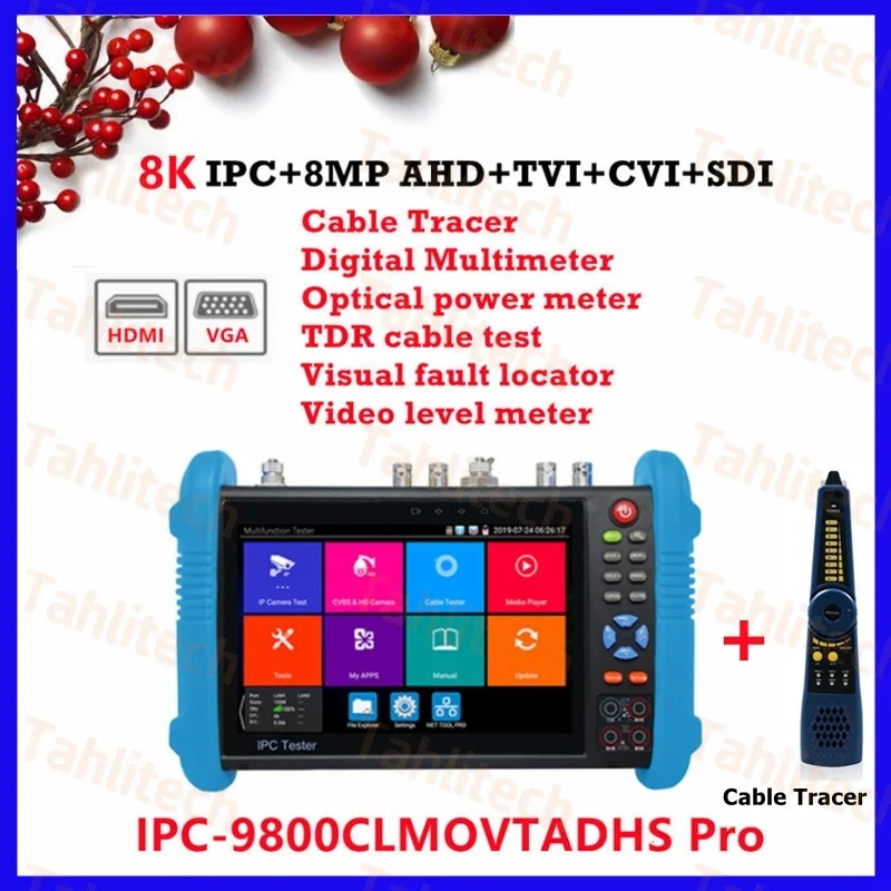 

TahLiTech IPC9800 7-дюймовый тестер камер видеонаблюдения