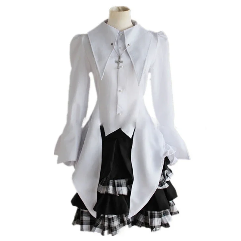 Новинка 2025 года костюм Yosuga No Cosplay Kasugano Sora женская белая рубашка юбка наряды в