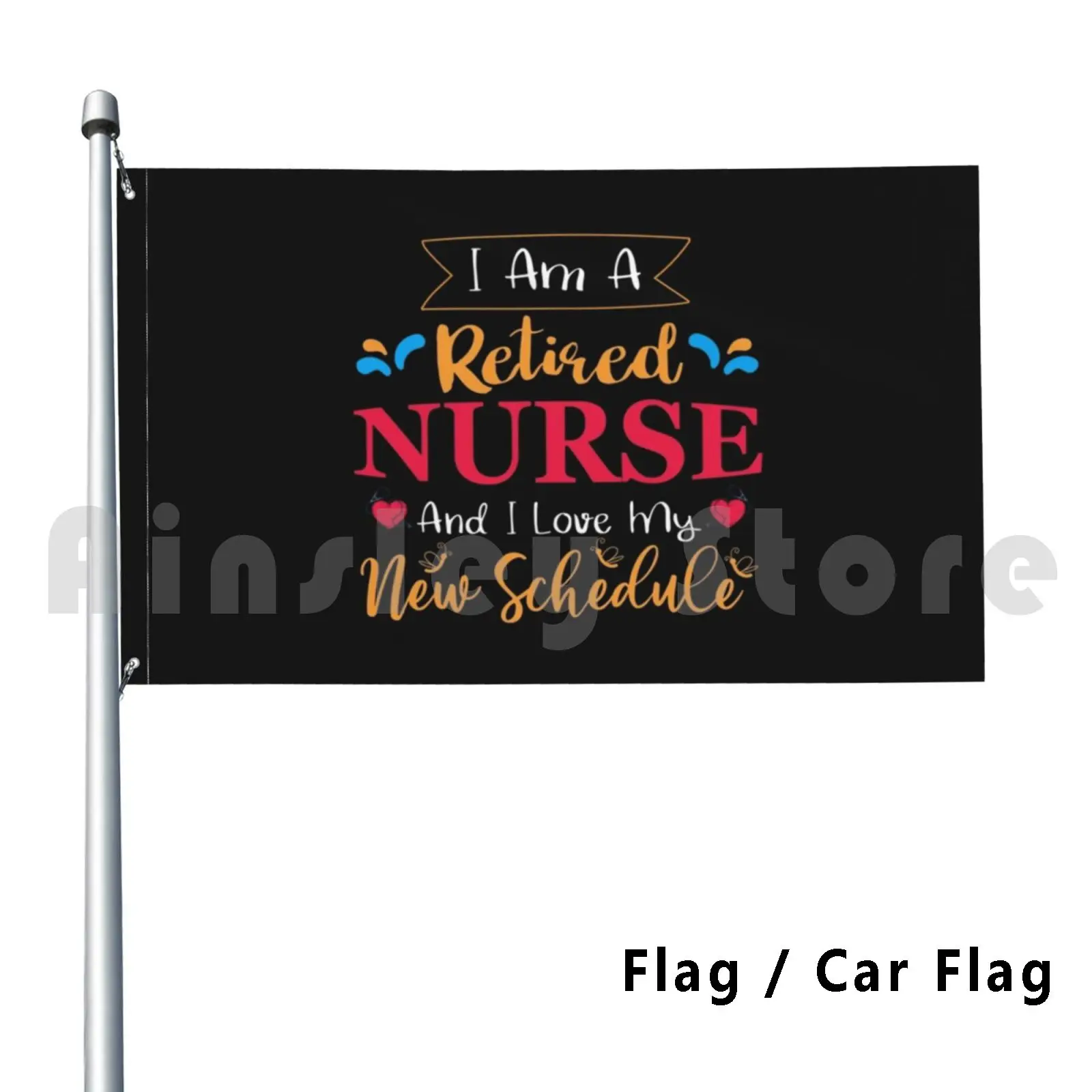 

Я медсестра в пенсии и я люблю свой новый график-забавная медсестра, подарок, наклейка на автомобиль, забавная работа