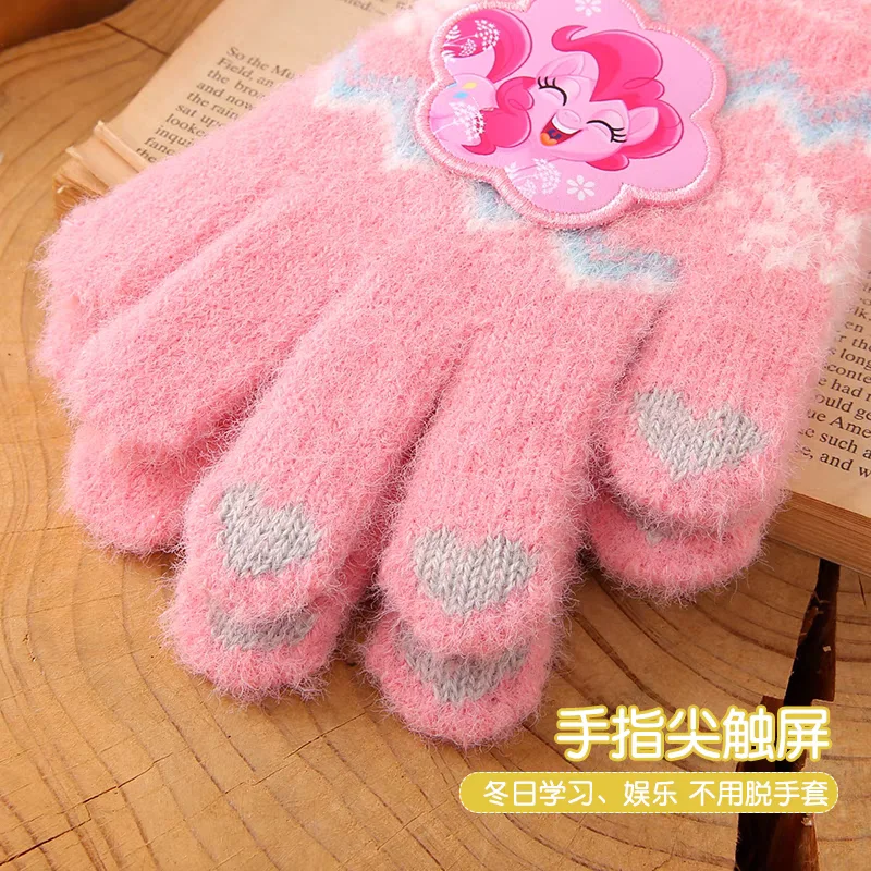 Перчатки My Little Pony милые детские зимние теплые и удобные перчатки с пятью пальцами