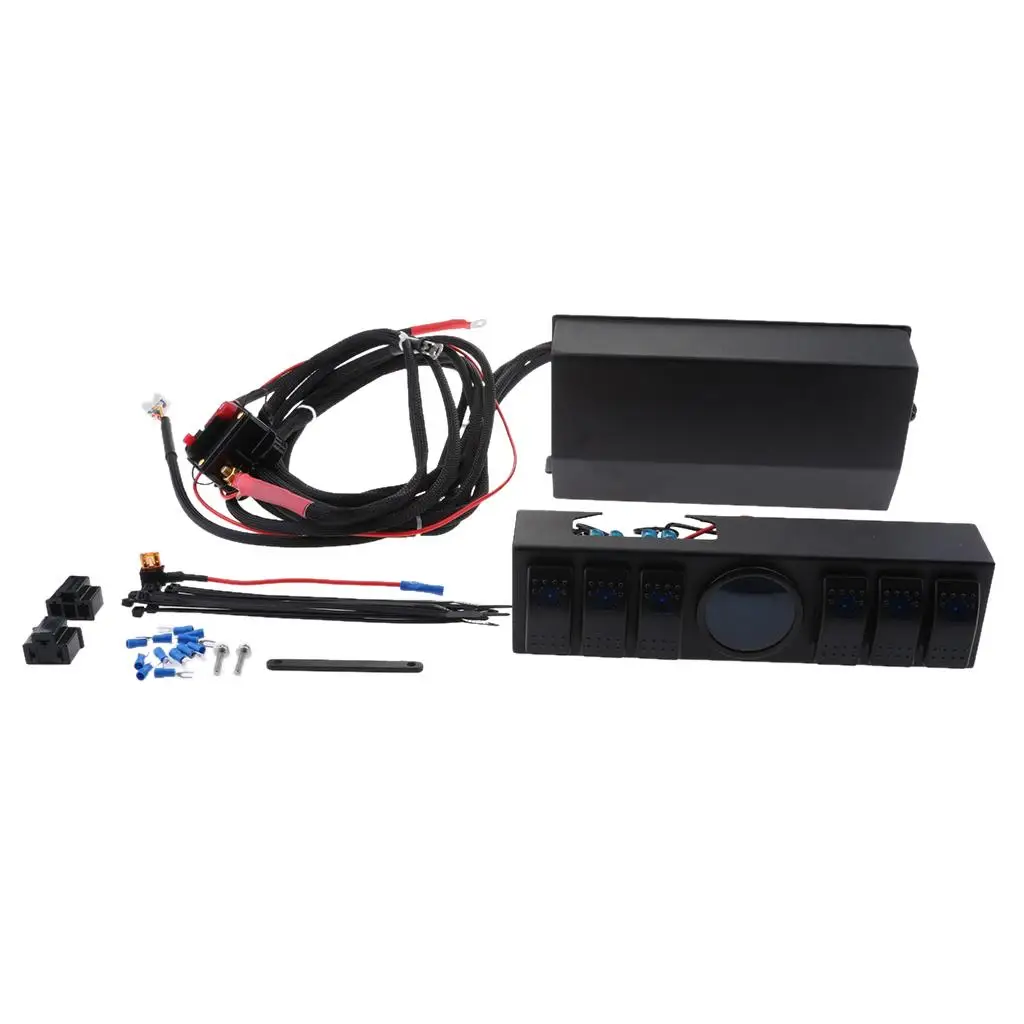 

6 переключатель панель управления с цифровым вольтметром для Jeep JK JKU