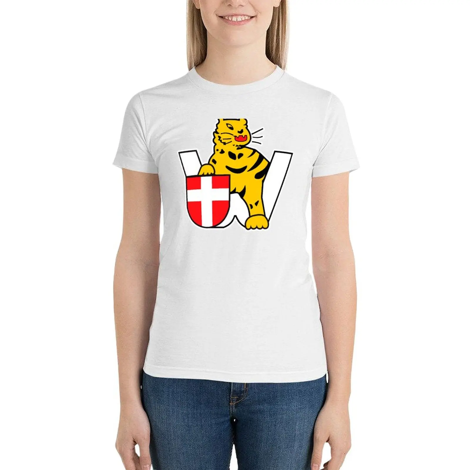 sPzAbt 506 Heavy Panzer Battalion - Tiger W White Border Футболка Clean Style летняя одежда в стиле хиппи