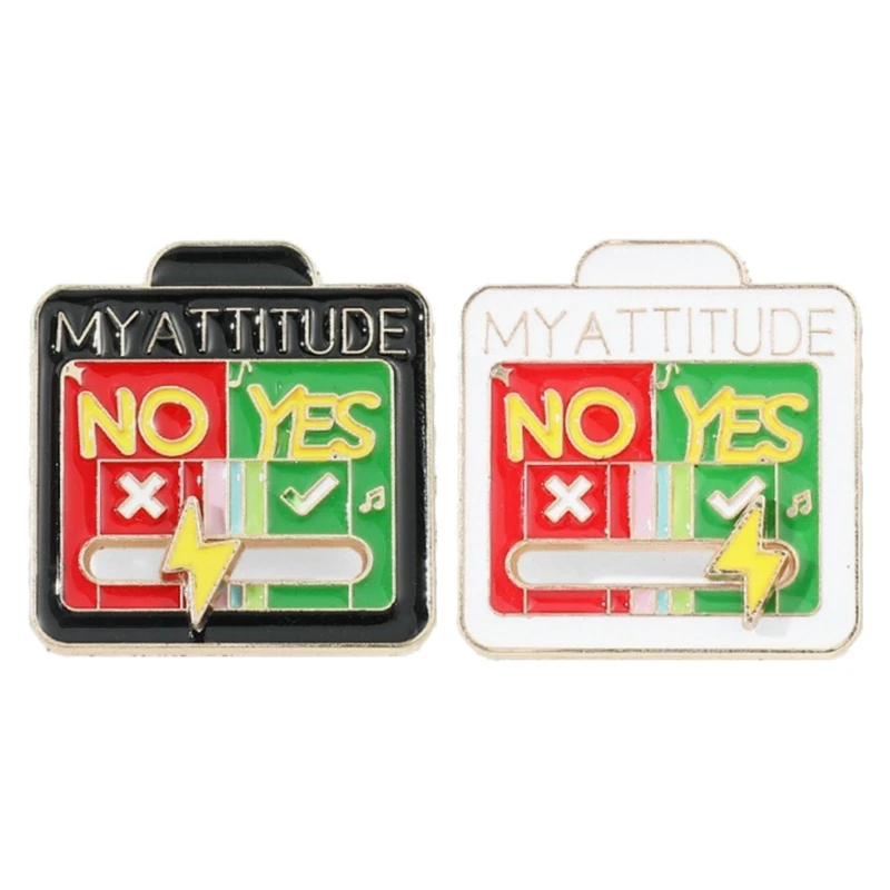 

Enamel Pin Funny Mood Conversion Badge Brooch Fashion Clothing Pin Jackets Backpacks Decoration Gift