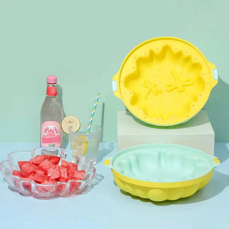 

Bowl Maker Mold Round Fruit Ice Tray Maker Ice Salad Bowl Moulds Non-Stick DIY Molds Bar Party Ice Cup Molds Kitchen Gadgets