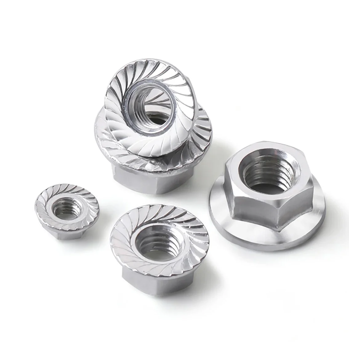 5-100 шт. 6061 фланцевая гайка из алюминиевого сплава M5 M6 M8 M10 метрическая