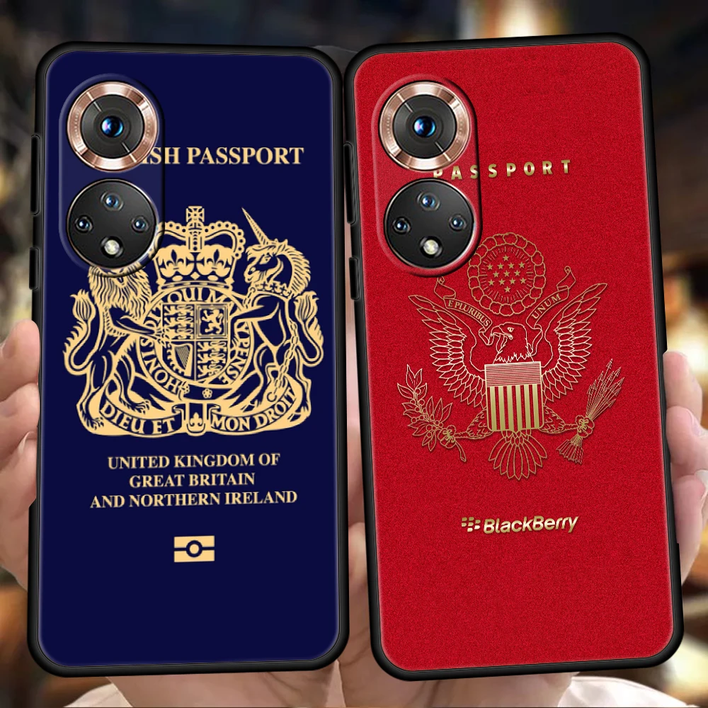 

Morocco Flag Passport Phone Case For Honor 50 10i 20i Pro Cover Bag For Honor 20 20S 10 9 8A 8S 8X 7A 5.7inch 7X Silicone Shell