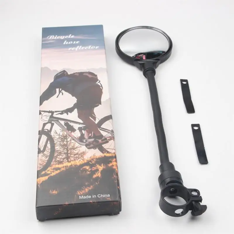 

Bicycle Rearview Mirrors With Reflective Cover Motorcycle Car Rear View Mirrors Mountain Bike Hose 360 Degree Mirrors Adjustment