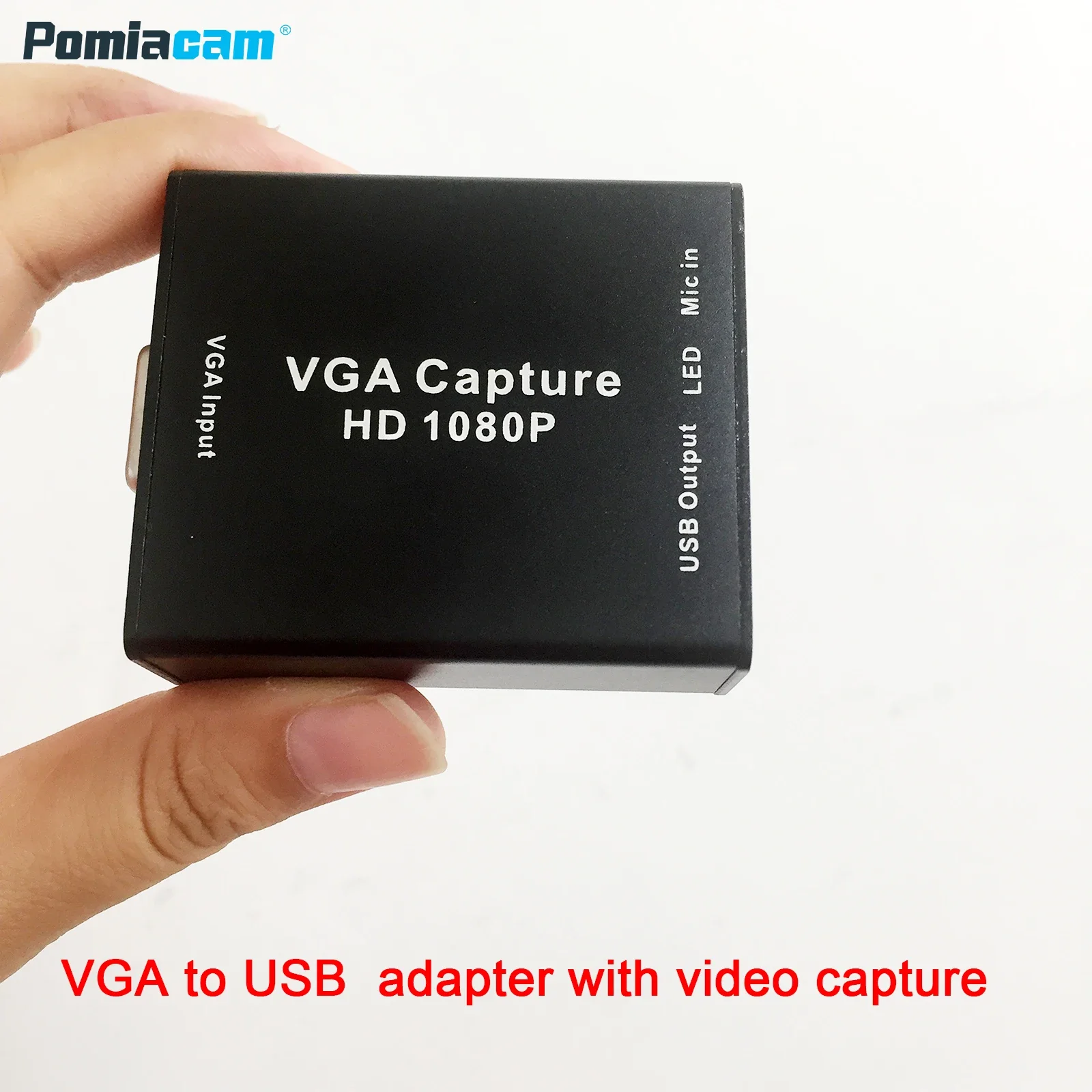 Переходники VGA-USB 1080P с картой видеозахвата, VGA DVR, поддержка стандарта UVC/UAC, транспортный порт USB2.0