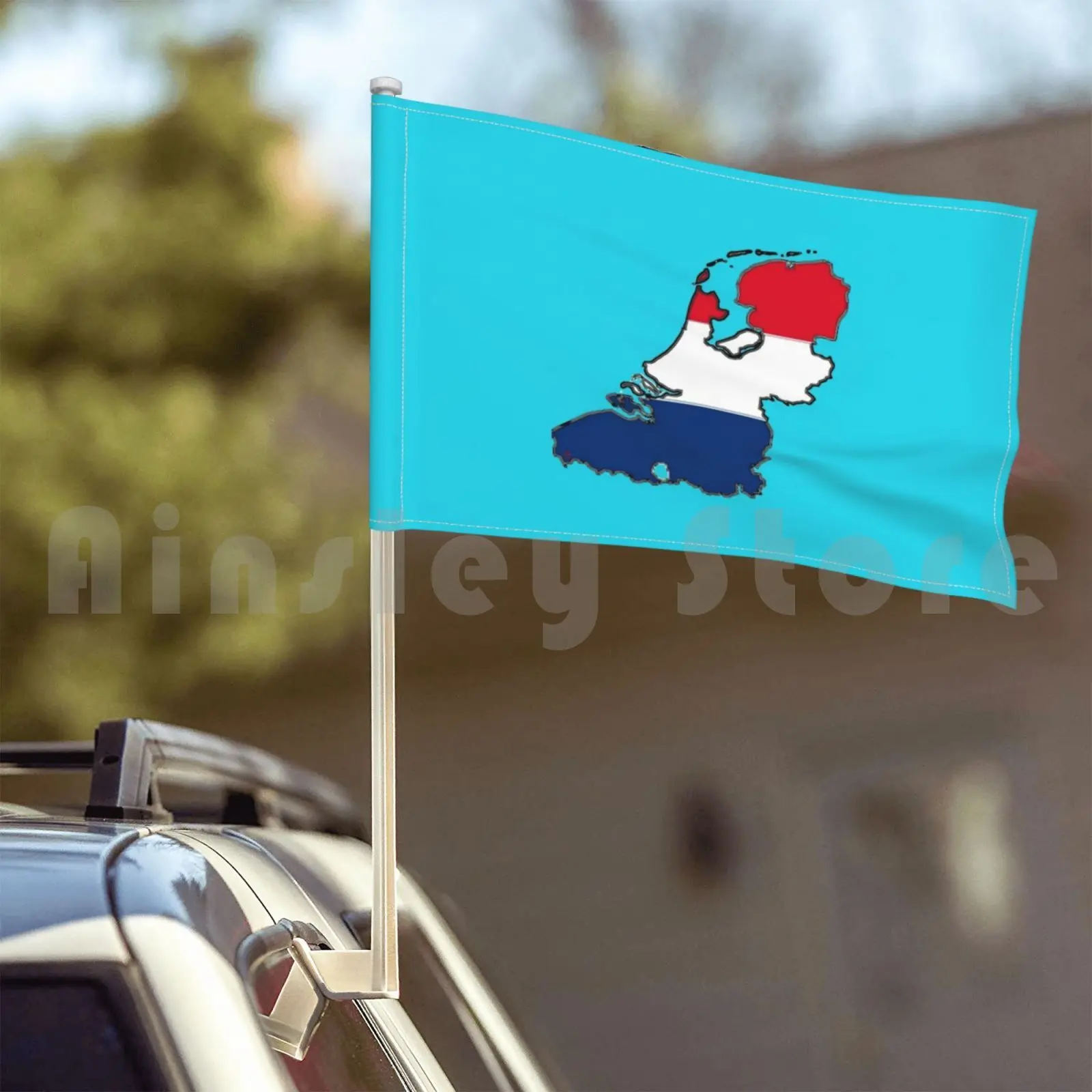 Netherlands Map With Dutch Flag Car Funny Germany Belgium Holland | Flags