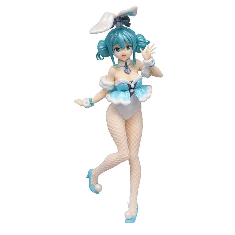 

Judai 30cm Original Furyu BiCute Bunnies VOCALOID Hatsune Miku White Bunny Girl Pearl Color PVC Action Figure Model Doll Toys