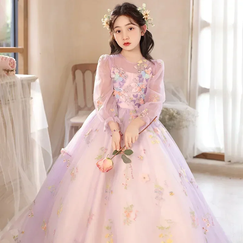 Платья для святого причастия девочек длинное бальное платье выпускного вечера