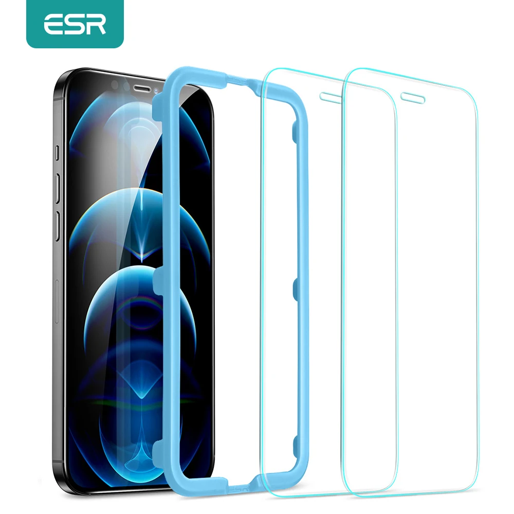 

ESR for iPhone 12 Screen Protector Tempered Glass for iPhone 12 Pro Max Glass Clear Flim Ship from Spain