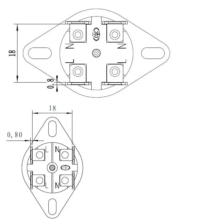 KSD302/KSD302X/KSD302T 4Pin 75C/85C/92C/93C/95C 20A градусный ручной сброс температуры терморегулятор