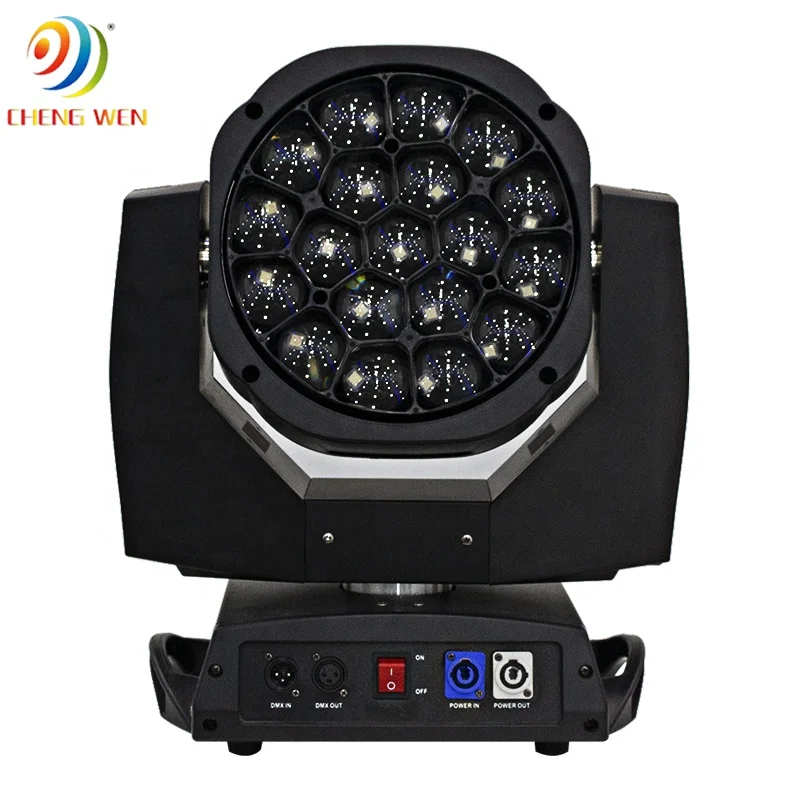 

led stage light k10 4in1 led big bee eye 19pcs zoom China moving light