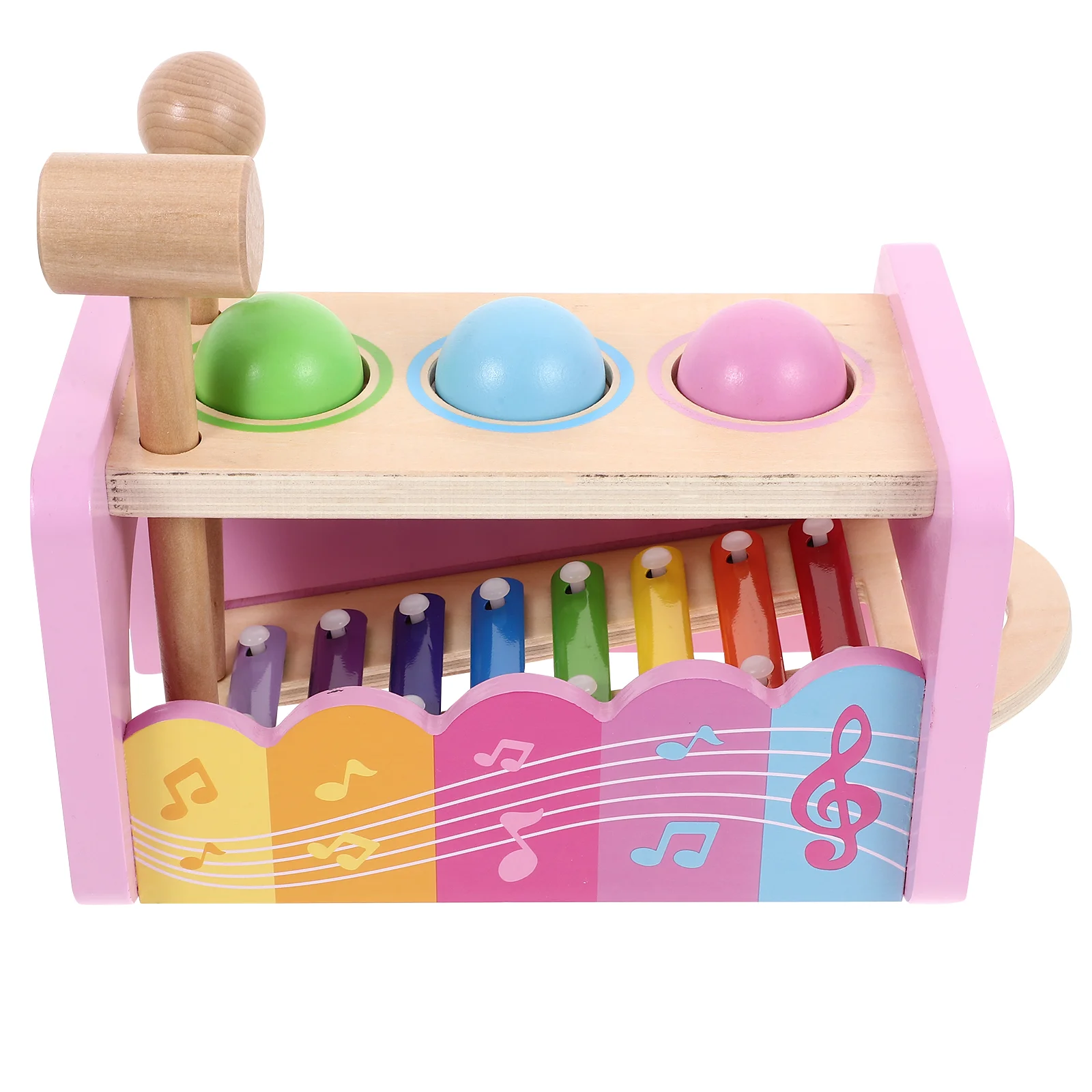 

Kids Music Hammer Toy Pound Tap Bench Puzzle Activity Toys Wooden Baby Xylophone Toddler
