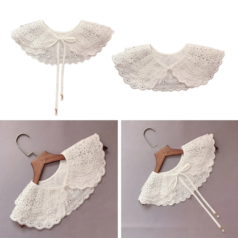 

652F Dickey Collar Embroidery Collar False Collar Lace Collar Detachable Collar