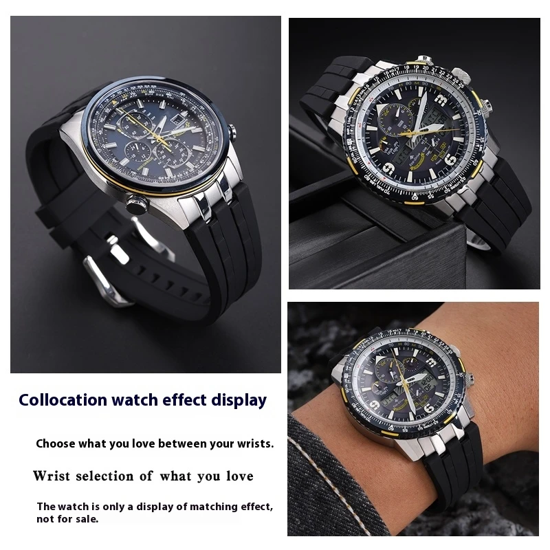 Ремешок для часов Citizen Blue Angel Generation AT8020 браслет небесного орла JY8078 JY8050 JY8051 JY8058 22 23 24