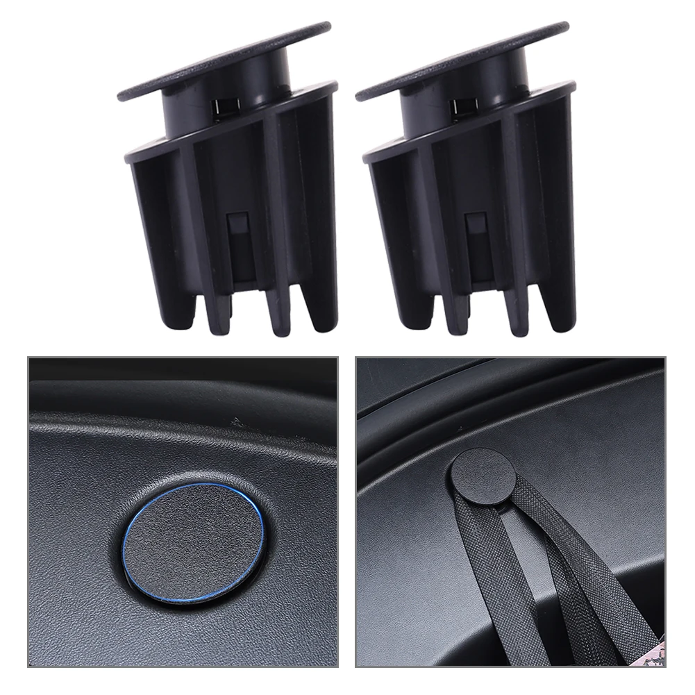 

2pcs Car Front Spare Box Organizer Concealed Hook for Tesla Model 3 2021 Punch Free Hanger Auto Interior Bag Storage Replacement