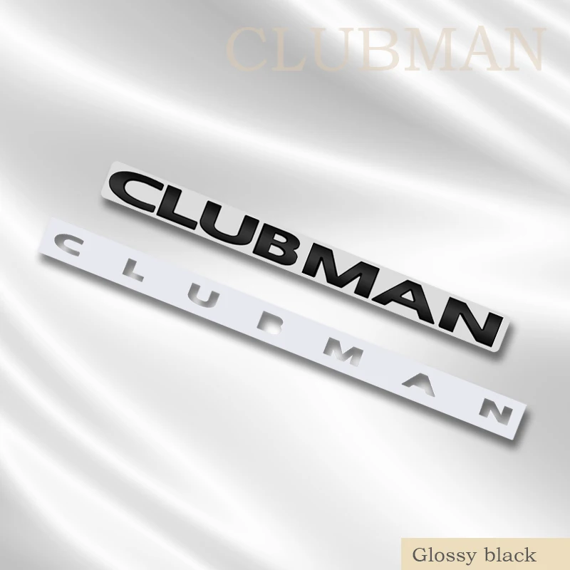 

3d-наклейка на заднюю багажник автомобиля CLUBMAN, Country Man, MINI Cooper, надпись, дизайн, эмблема, глянцевый черный аксессуар