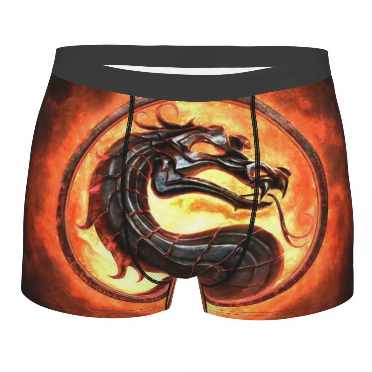 

Custom Fighting Game Mortal Kombat Underwear Men Stretch Scorpion Sub Zero Warrior Boxer Briefs